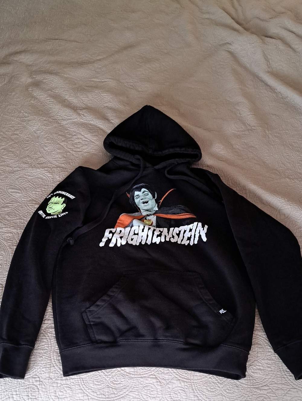 Hilarious House Of Frightenstein Pullover Hoodie Sweatshirt.